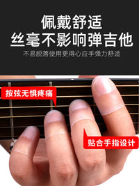 Guitar Silicone Fingertip Protectors for Pain Relief and Stringed Instrument Accessories