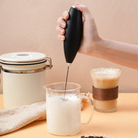 Wireless Battery-Powered Milk Frother Handheld Coffee Whisk Mini Electric Foam Maker