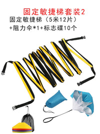 Agility Ladder Training Set with Cones and Resistance Parachute/Bands for Soccer and Speed Training