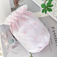 Lace Arm Sleeves for Women, Short Winter Stain-Resistant Cuffs, Three-Layer Design for Office and Daily Wear