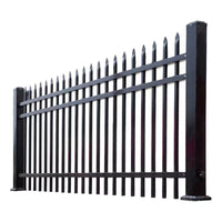 Galvanized Steel Fence Panel for Perimeter Security, Anti-Climb Design for Schools and Factories