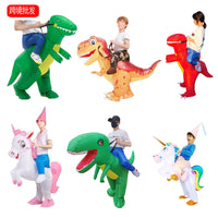 Inflatable Dinosaur Rider Costume for Halloween Role Play and Performances