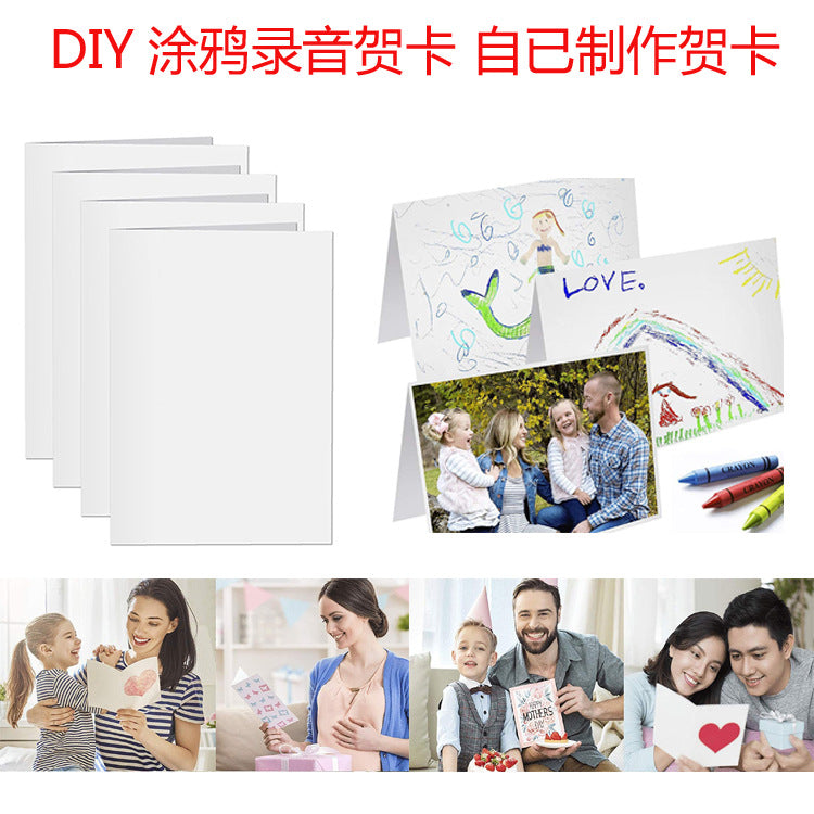 DIY Recordable Music Greeting Card Kit for Halloween, Christmas, and Graduation