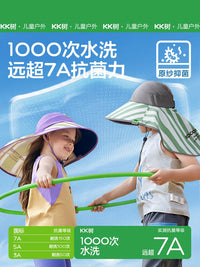 KK Tree Kids' UPF 50+ Sun Protection Hat with Neck Flap, Quick-Dry Visor for Boys & Girls