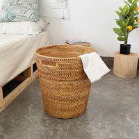 Nordic Woven Laundry Hamper Storage Basket for Clothes and Toys