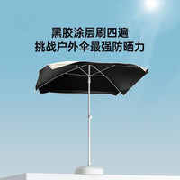 Portable Outdoor Sunshade Umbrella with Windproof Base for Camping and Stalls
