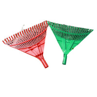 Agricultural Garden Rake for Loosening Soil and Spreading Seeds, Plastic Leaf Rake
