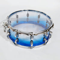 Acrylic Transparent 14-inch Snare Drum with Strap, Convertible to Marching Drum