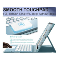 Bluetooth Keyboard Case for Amazon Fire HD 10 / 10 Plus with Silent Pen Slot