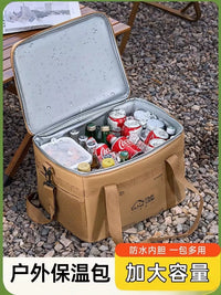 Portable Large Capacity Insulated Cooler Box for Outdoor Camping and Picnics