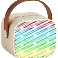 K1/P2 Portable Wireless Bluetooth Karaoke Microphone Speaker with LED Light for Home & Outdoor Use