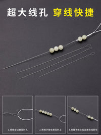 Extra Fine Beading Needles for Pearls and Crystals, DIY Bracelet Stringing Tool