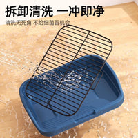 Stainless Steel Dog Potty Training Pad Holder with Splash Guard for Large Dogs