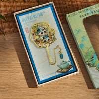 Panda Metal Bookmark Chinese Style Hollow Out Gift for Students and Friends