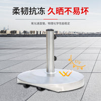 Heavy Duty Plastic Umbrella Base, Square Iron Plate Patio Outdoor Beach Umbrella Stand