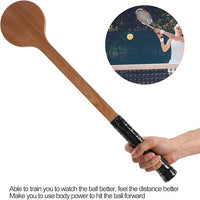 Wooden Tennis Spoon for Practice, Badminton Training Aid, Pointer Tennis Trainer