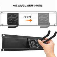 Heavy-Duty Adjustable Garage Storage Hooks for Garden Tools and Equipment