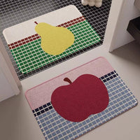 Linen Absorbent Non-Slip Bathroom Mat Quick Dry Toilet Floor Rug