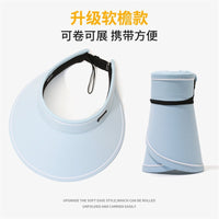 Women's UV Protection Sun Visor Hat with Wide Brim for Outdoor Cycling
