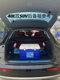Portable Insulated Cooler Box with Skylight for Outdoor Activities