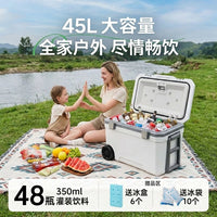 Outdoor Rolling Cooler Ice Chest with Wheels and Handle for Commercial Use
