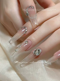 Zircon Nail Art Rhinestones Flat-Bottomed Mini Teardrop Heart Pigeon Egg Nail Diamonds