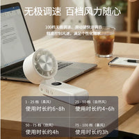 Jingzao Portable Folding Refrigeration Fan with Cooling Plate, Handheld/Desktop/Neck-mounted