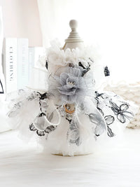 Pet Dog Wedding Dress Lace Tutu Skirt for Small Dogs