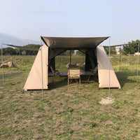 Outdoor Camping Tent Tarp Set with Sun Protection and Waterproofing