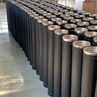 304 Stainless Steel Fireplace Wood Stove Flue Pipe Chimney Accessories 180mm