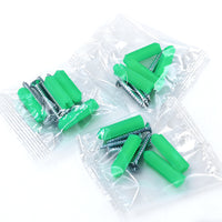 Plastic Expansion Wall Plugs with Self-Tapping Screws for Home and Office Mounting