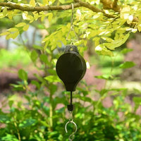 Retractable Hanging Basket Hook for Outdoor Planters and Bird Cages, Adjustable Height with Free Stop Function