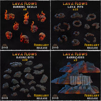 Lava Ruins Terrain Model Kit for DND Tabletop Games