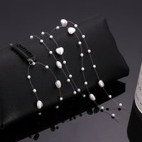 Korean Style Pearl Hair Braid Accessory with Tassel and Invisible Hair Clip Chain