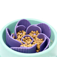 Silicone Slow Feeder Mat with Suction Cups for Dogs, Anti-Gulping Insert for Pet Bowls