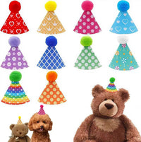 Pet Hat with Small Bear Doll Accessory for Cats and Small Dogs