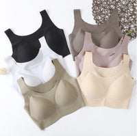 Cloud Latex Wireless Bra for Women, Seamless Gather Comfort Vest Style Maternity Sports Underwear