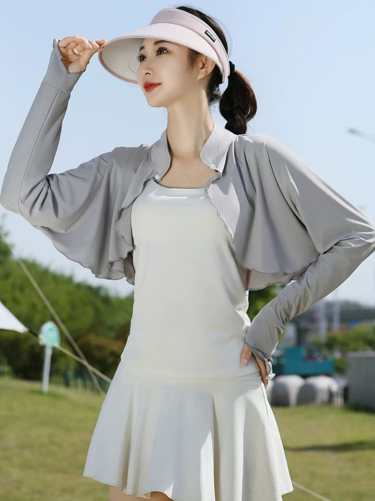 Women's UV Protection Ice Silk Sun Protection Shawl Cardigan for Summer
