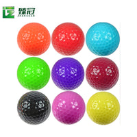 Colorful Two-Layer Golf Practice Balls with Customizable Logo