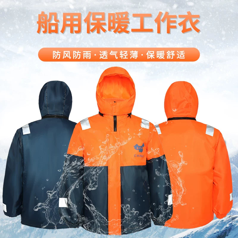 Professional Thickened Winter Warm Life Vest with High Buoyancy for Adults, Fishing, and Marine Work