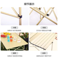 Portable Outdoor Folding Roll-Up Table for Camping Picnics and BBQ