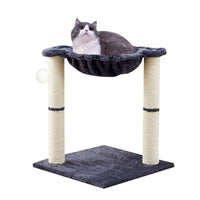 Cat Hammock Climbing Frame with Scratching Post and Play Toy