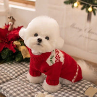 Pet New Year Knitted Sweater for Small Dogs and Cats