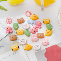 Cute Animal Resin Cabochons for DIY Crafting Phone Cases Hair Accessories