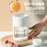 Manual Ice Shaver Machine for Home Use, Hand-Crank Snow Cone Maker with Ice Mold
