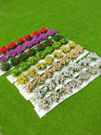 Miniature Simulation Model Flower Cluster Grass Tufts for Diorama Landscaping