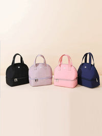 Double-Layer Breast Milk Cooler Bag with Ice Packs for Pumping Moms