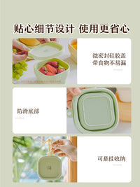 Shuke Portable Silicone Folding Bowl Set with Collapsible Cup for Travel, Dorm, Salad, Yogurt, Fruit, Oatmeal
