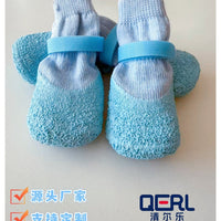 Anti-Slip Waterproof Dog Socks with Soft Wear-Resistant Sole for Small to Medium Dogs