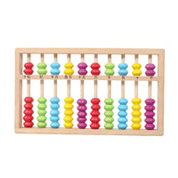 Kids Wooden Abacus, 10-Rod 7-Bead Math Learning Toy for Elementary School
